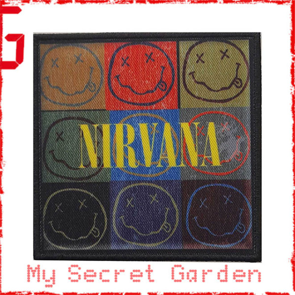 Nirvana - Distressed Smiley Block Official Standard Patch ***READY TO SHIP from Hong Kong***